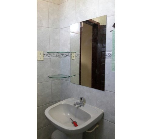 espelho vivix para banheiro - wc com prateleiras