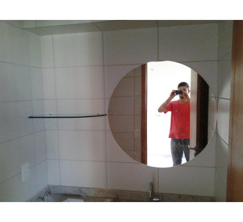 Espelho Redondo + Prat. Modelada