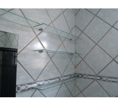 Prateleira Em Vidro Inc. 4mm Com Cilindro 02