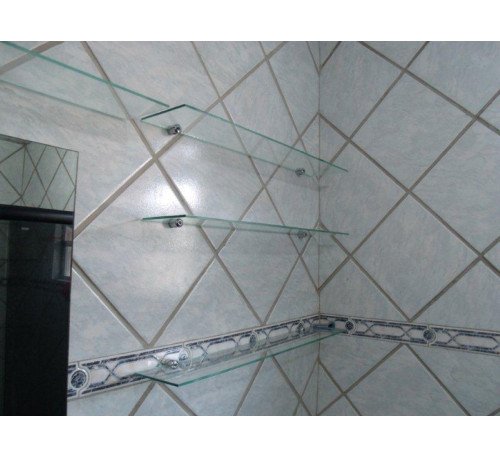 Prateleira Em Vidro Inc. 4mm Com Cilindro 02