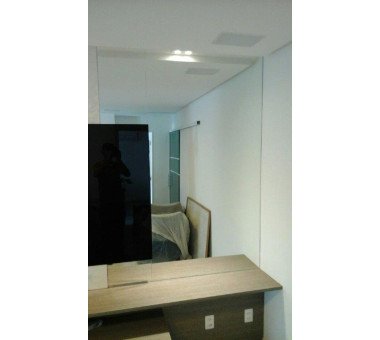 Espelho Colado Painel Sala
