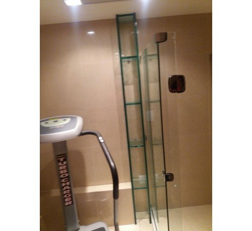 Nicho De Vidro Porta Toalhas Wc 19mm